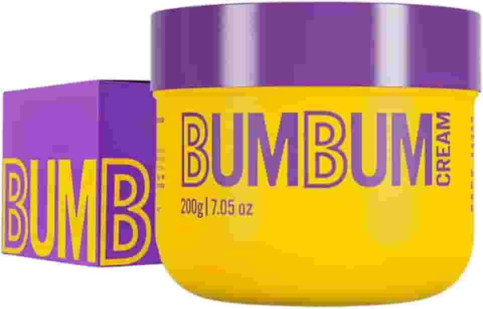Beleza Brasileira Creme Hidratante Corporal Bumbum Cream Suave 200g, Combate Flacidez e Suavização de Estrias, Todos os Tipos de Pele, Produto Vegano e Não Testado em Animais