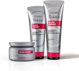 Eudora Kit Siàge Glow Expert: Shampoo 250ml + Condicionador 200ml + Máscara Capilar 250g