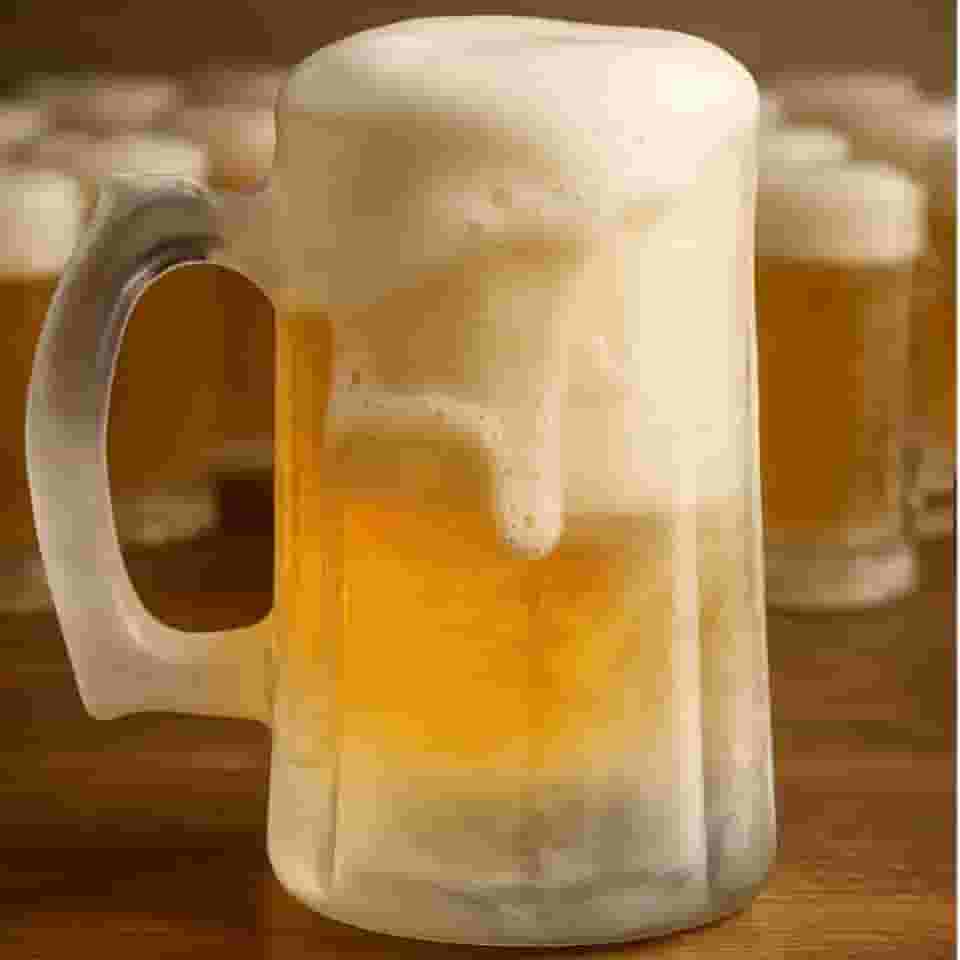 Kit com 6 Canecas de Chopp Zero Grau para Congelar – Vidro Reforçado, Mantém a Bebida Gelada por Mais Tempo