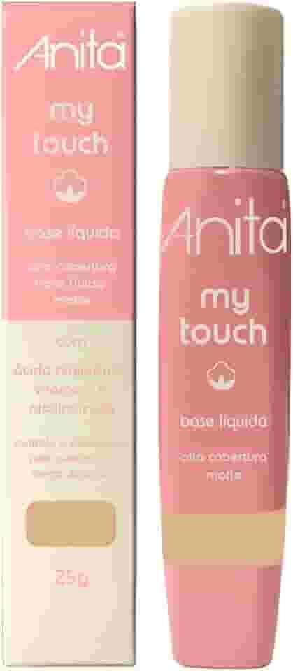 Base Líquida Matte Anita MY TOUCH Alta Cobertura - Foundation Longa Duração para Pele Oleosa - Cor 05