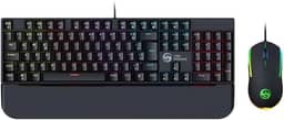 Kit Teclado Mouse Mecânico Abnt2 Gamer Led Rgb Iluminado PRETO