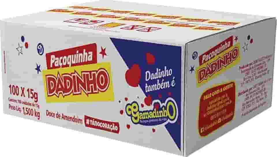 Paçoca Dadinho Caixa Rolha FP 100x15g