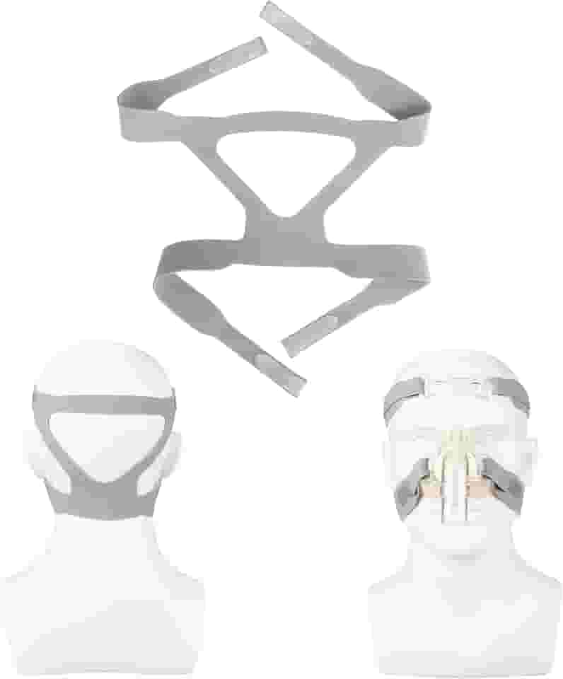 CPAP Headgear máscara universal CPAP compatível com a faixa de cabeça de ventilador, suprimentos de substituição Dreamstation CPAP – Cinza (máscara não incluída)
