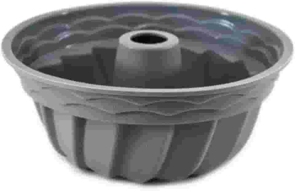 Forma de Silicone para Bolo Pudim Flan Gelatinas 20cm com Furo – Flexível e Colorida