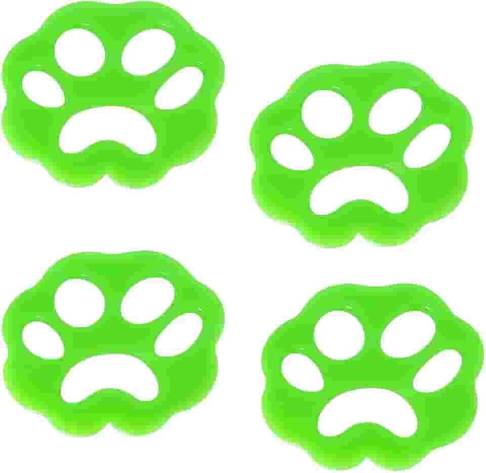 Removedor de Pelos para Máquina de Lavar Silicone 4 Unidades Reutilizável, Eficaz e Econômico Ideal para pelos de Pet, Cabelos e Fiapos