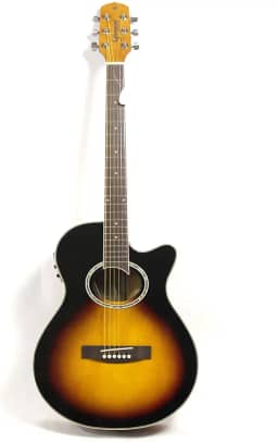 Violão Elétrico Aço Giannini Gsf1d Ceq Three Tone Sunburst