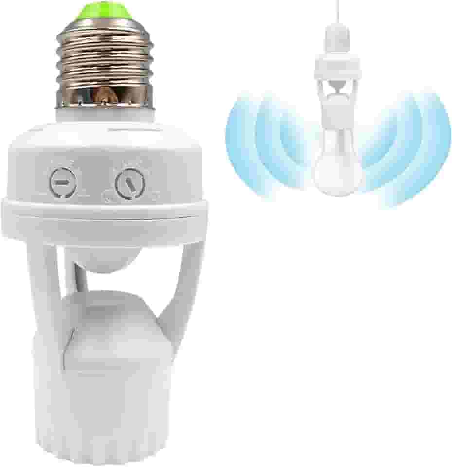 Soquete com Sensor de Presença E27 110V/220V – Detecção de Movimento 360° para Lâmpadas, Automático, Ideal para Iluminação Residencial e Comercial (1)