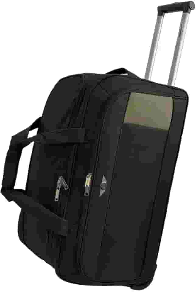 Mala Sacola de Viagem Grande com Rodinhas Tecido Poliéster Santino Cor:Preto;Tamanho:G