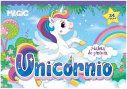 Kit Maleta de Pintura 24 peças Unicórnio