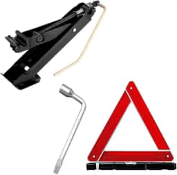 Kit Macaco Carro Chave de Roda Triangulo de Segurança