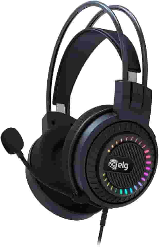 ELG, HGMZ Headset Gamer Mizar 7.1, 3D, Surround, Conexão USB, RGB, Almofada em Tecido Respirável, Microfone Flexível com Pop Filter, Som Imersivo