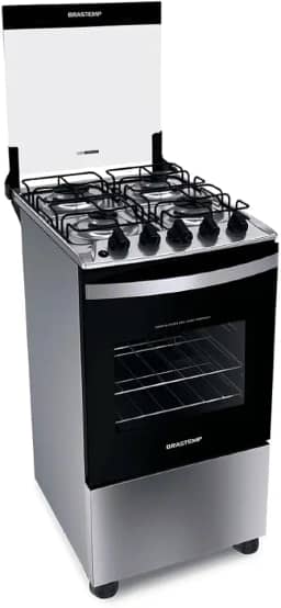 Fogão Brastemp 4 Bocas Inox Bfo4nbr - Bivolt