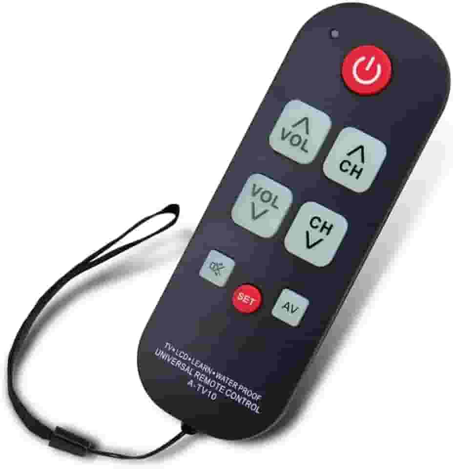 XINFUTE Novo controle remoto universal à prova d'água A-TV10 para todas as marcas TV W botões grandes