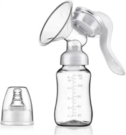 Extrator Manual de Leite Materno Ergonômico Silicone Qualidade Portátil Zabinno®