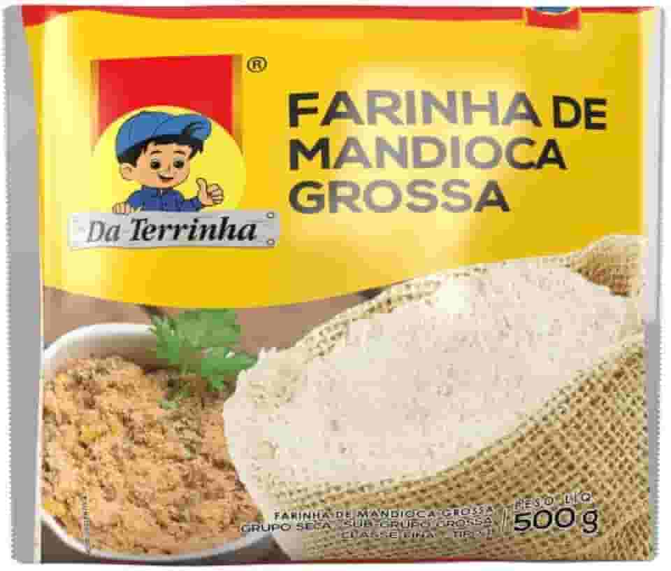 FARINHA MANDIOCA GROSSA CRUA DA TERRINHA 500 GR