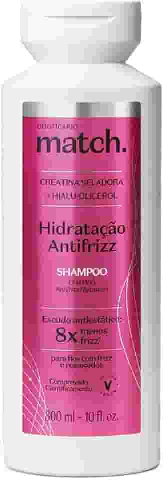 O Boticário Shampoo Match Hidratação Antifrizz 300ml