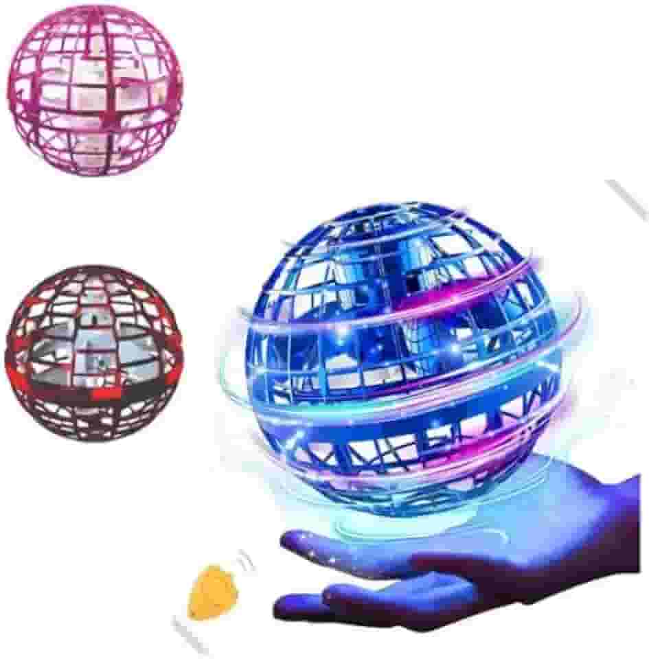 Bola Spinner Voadora Flutuante com LED Colorido RGB, Brinquedo Infantil Interativo, Com Controle Remoto