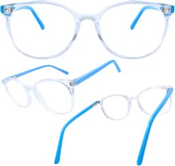 Armação de Óculos Infantil Para Grau Joachim Kids Unissex, Redonda, Flexível, para Crianças Acima de 3 Anos