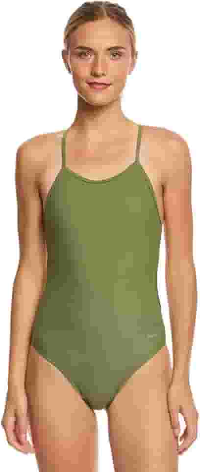 Maiô feminino atlético Micro Back – Traje de banho competitivo para natação de colo