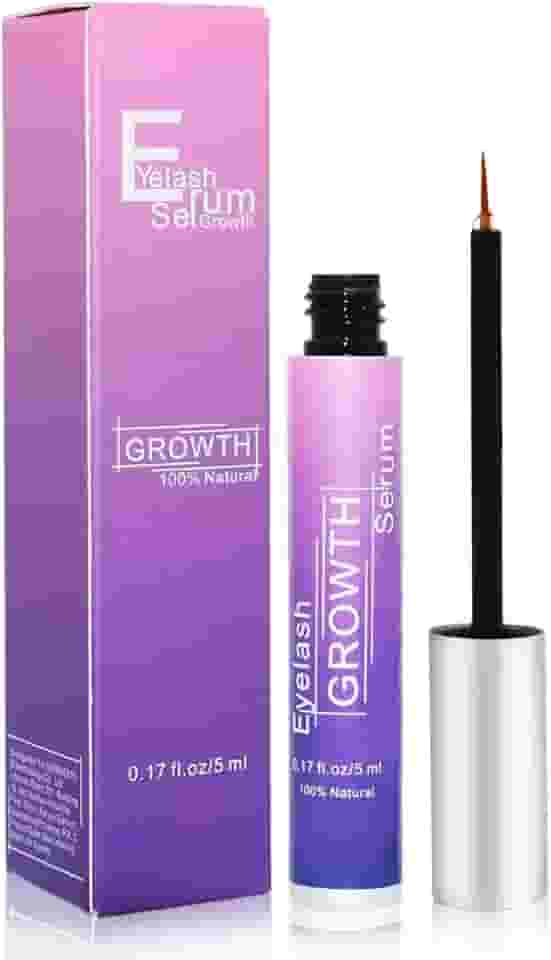 Sérum de cílios para crescimento de cílios, sérum que melhora os cílios com fórmula avançada volumizando cílios mais longos e mais grossos para olhos sensíveis (5 ml)