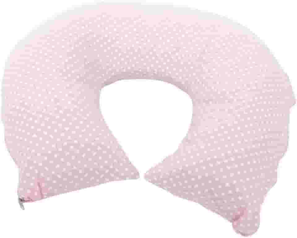 Almofada Amamentação Rosa Arredondada 100% Algodão - Bebê Querido