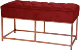 Sofá de Canto Retangular em Veludo - Assento Espuma D33, Suporta 180kg - 14 Cores - Pronto Uso(Bege/Preto)