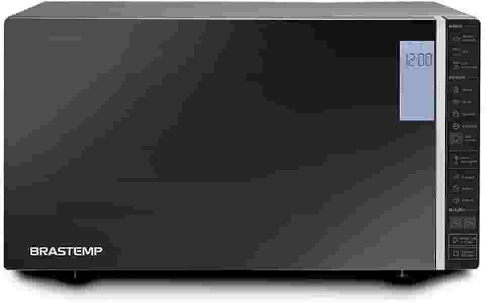 Micro-ondas Brastemp 32 Litros cor Inox Espelhado com Grill e Painel Integrado - BMG45AR 110V