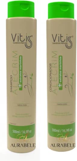 Shampoo Alecrim 500ml e Condicionador Alecrim 500ml Vitiss Cabelos Mistos raiz oleosa pontas secas