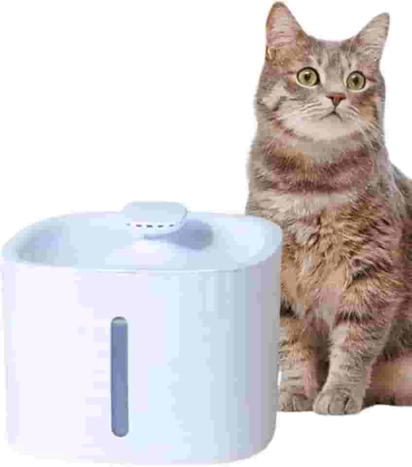 Bebedouro Gato Cachorro, Fonte de Água Automatica com Indicador de Nível Com Filtro Ecológico