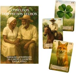 Tarot Conselhos Do Preto Velho - 36 cartas - Baralho Cigano