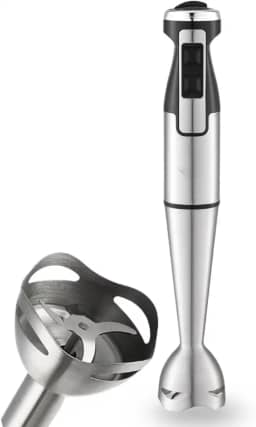 Processador Mixer de Mão 1000W Vertical Turbo Whey Bebidas Sopas (Prata 110V)