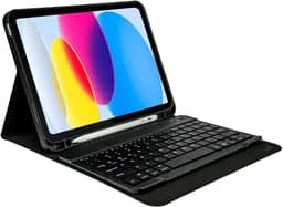WB Capa iPad 10.9" (10 gen) c/Teclado e Auto Hibernação Preta