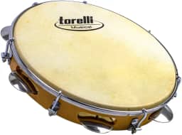 PANDEIRO 10'' INJETADO NATURAL PELE ANIMAL