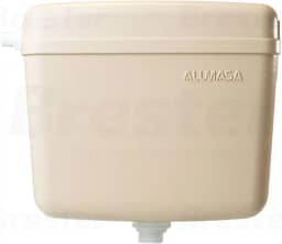 Alumasa Caixa de Descarga Alta, Bege, Plástico, Evita Odores, Sem Desperdício