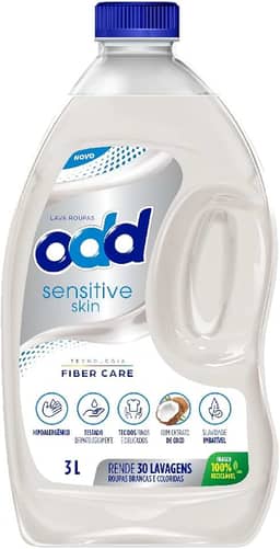 Limppano Lava Roupas Líquido Sensitive Skin Côco ODD Lavagem Completa 3L
