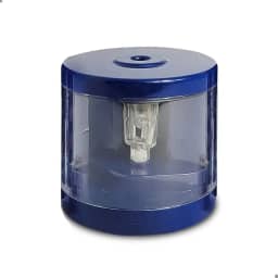 Apontador Elétrico a pilha, apontador de lápis, estudante, infantil, escritorio, professora, aluno - TYDA (AZUL ESCURO)