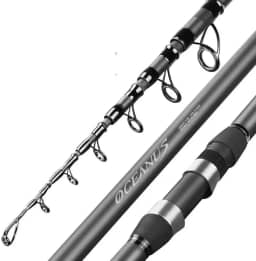 Vara De Pesca De Rocha De Carbono Ultra-distância Haste De Arremesso De Longa Seção Telescópica Equipamento De Pesca-4,2 M Vara De Pesca Telescópica