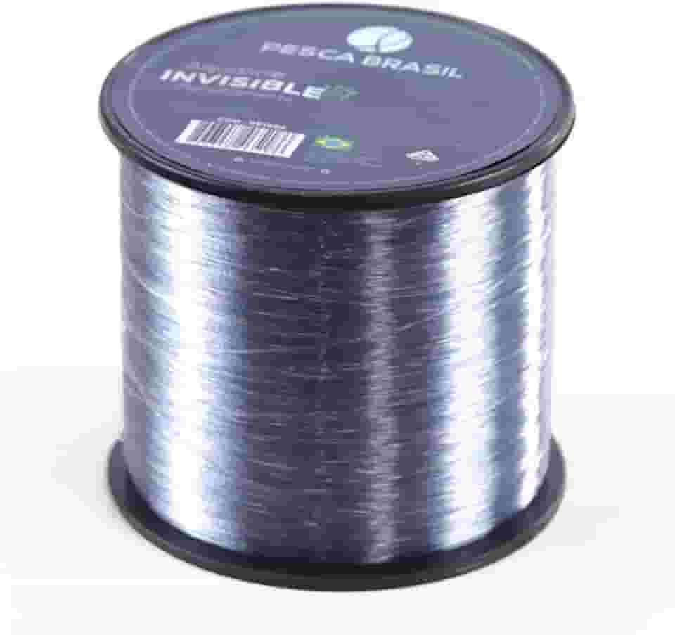 Pesca Brasil, Linha de Pesca 500m Transparente Monofilamento Nylon Resistente, Aqualine Invisible 0,28mm