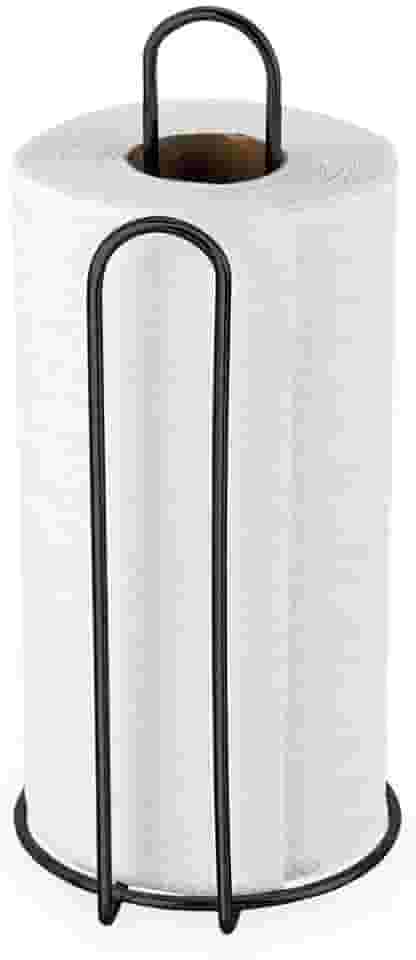 Porta Papel Toalha Preto Suporte Guardanapo Rolo Organização Cozinha