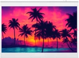 Tela de Projeção MIAMI Dobrável, 70 Polegadas, 1,40 X 1,00 Branco Fosco, para Projetor, Datashow, Festas e Eventos