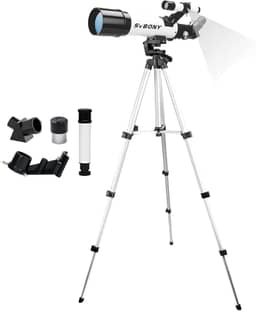Telescópio, Telescópio Astronômico Refrator com Abertura de 60mm e Montagem de 400mm para Crianças e Iniciantes