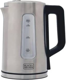 BLACK+DECKER Chaleira Elétrica 220 V, Inox, Programável, Capacidade de 1,7 L, com Controle de Temperatura, Modelo KEPG-B2