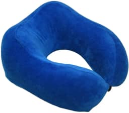 Travesseiro de Viagem Nasa | Marca - Kel | Anatômica, Cor Azul Royal – Apoio Cervical Ergonômico para Viagens