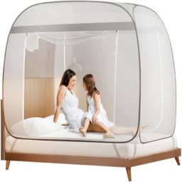 Mosquiteiro Para Cama Sem Necessidade De Pendurar 1.5 * 2 * 1.4m,mosquiteiro (Cinza)