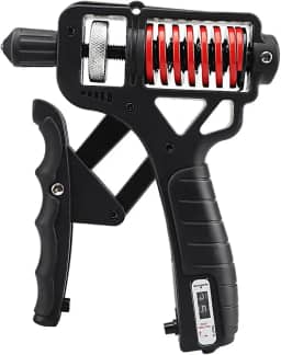 Hand Grip, Hand Grip Fortalecedor de Mão com Contador 5-165kg Aiker, AjustáVel Handgrip, Contagem de 0-99 Grip com Mola Dupla, Fortalecedor de Mão, Antebraço