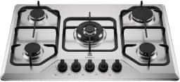 Electrolux Cooktop 5 Bocas a Gás Electrolux Inox Experience Multi Chama e Grade Ferro Fundido (KE5XC) Bivolt