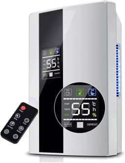 Yesop Desumidificador De Ar Ambiente Eletrico Antimofo 2000ml Portátil E Bivolt 110/220v Operação Controle Remota