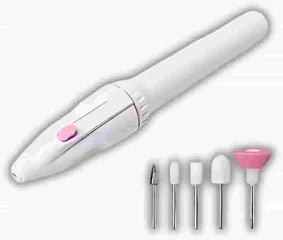 Lixa de Unhas Elétrica Sem Fio Profissional - Duas Pilhas AA