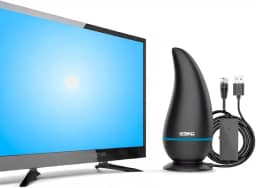 Antena Digital Interna/Externa para TV, Amplificada 25dBi, Cabo 3m, UHF/VHF/FM, HDTV (Cod. SPO0041)