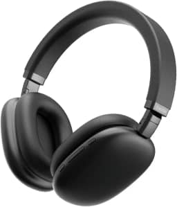 Basike Fones de Ouvido Sem Fio, Headphone Bluetooth on-ear com Microfone, ANC Cancelamento do Ruído, Até 50 Horas de Música, Ba-FON003 (Preto)
